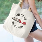 Shopping bag - personnalisé à Bordeaux - tout est bon dans le saucisson